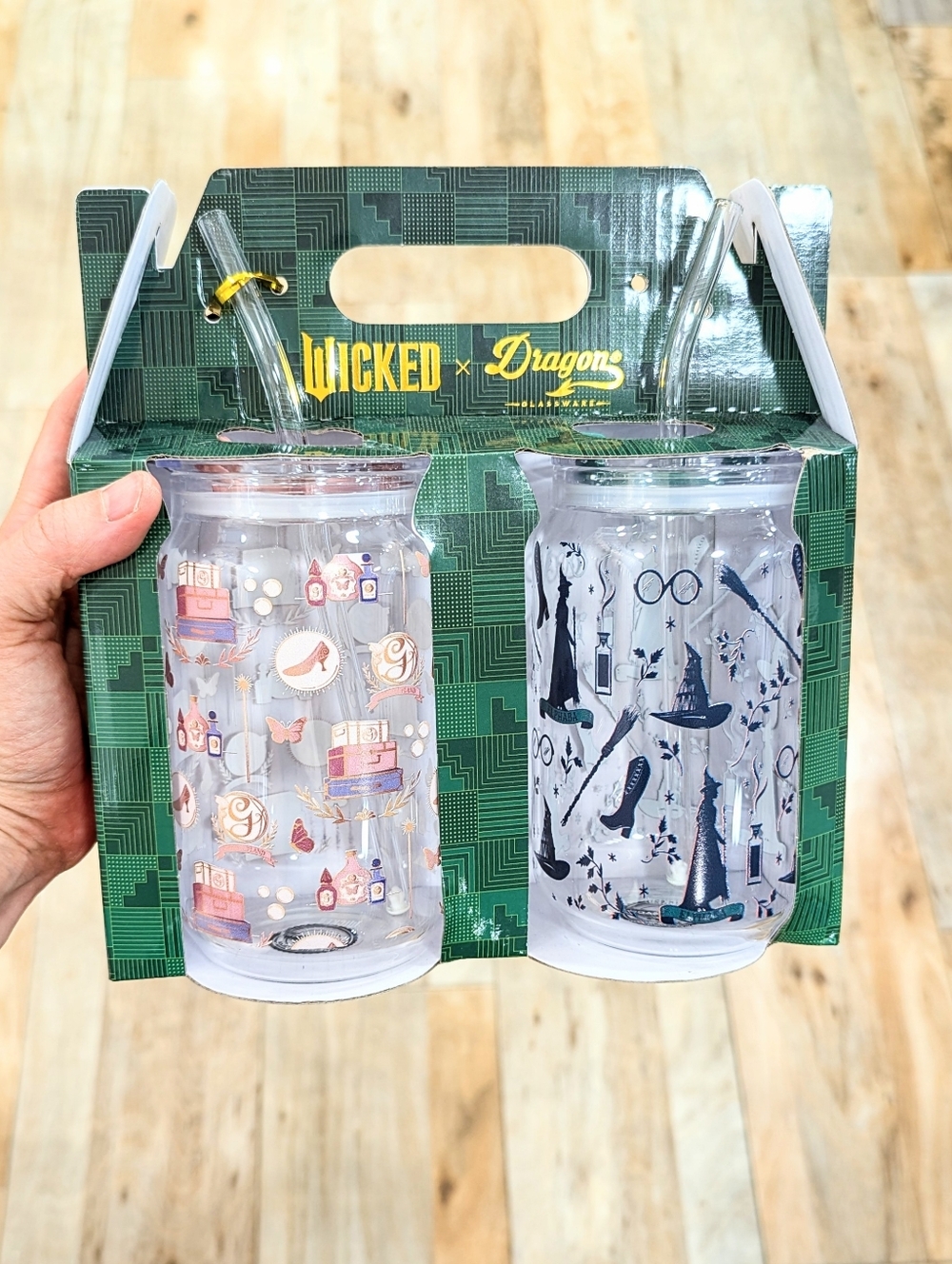 NEW Wicked x Dragon Glassware - 16oz Glass Tumblers Set of 2